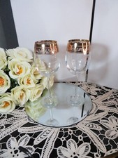 Vintage Crystal Wine Goblet