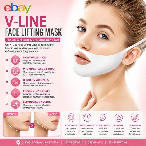 Line face lifting mask - v,