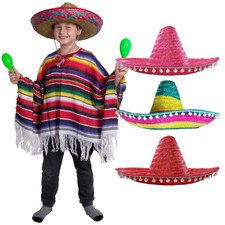 CHILDS MEXICAN HEAVY PONCHO