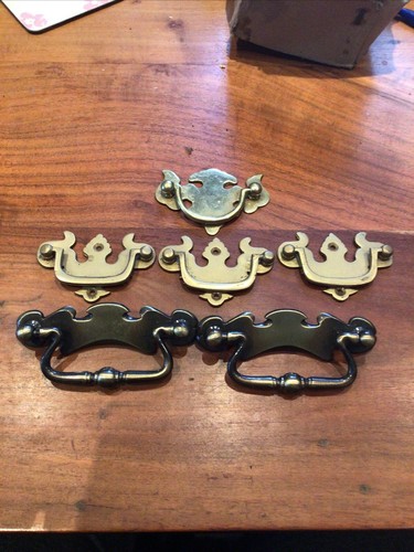 Vintage drawer drop pull - x,