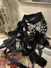 Karen Millen diamanté stones highheels shoes Ladies UK 5 EUR 38 excellent