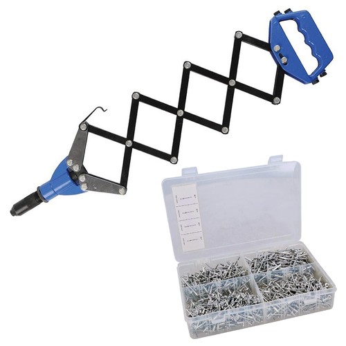 Lazy tong tongue hand riveter - tong,