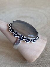 Fluorite Flower Ring Size U