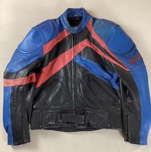 Vintage leather biker jacket - vintage,