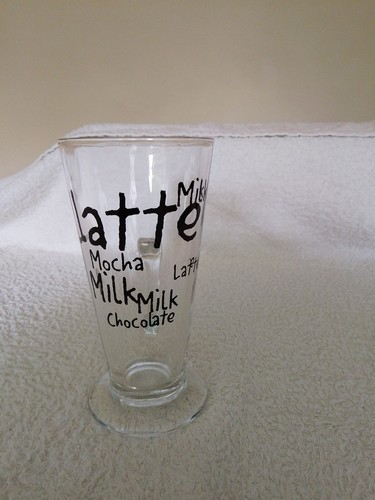 Latte glass cup - latte,