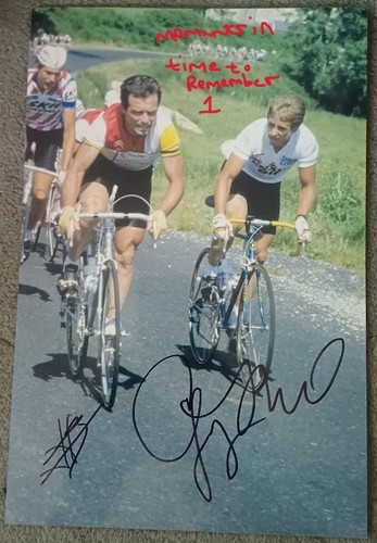Bernard hinault behind greg - bernard,