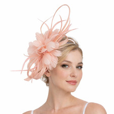 Flower Feather Fascinator with
