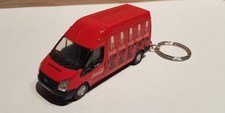 1:76 DIECAST MODEL CARS, ford transit coca cola KEYRINGS. GREAT GIFTS.
