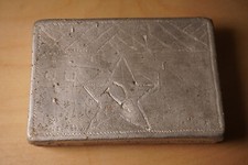 WW2 Soviet Soldier Art Battlefield Cigarette Case 1944s Custom Made Trench Art