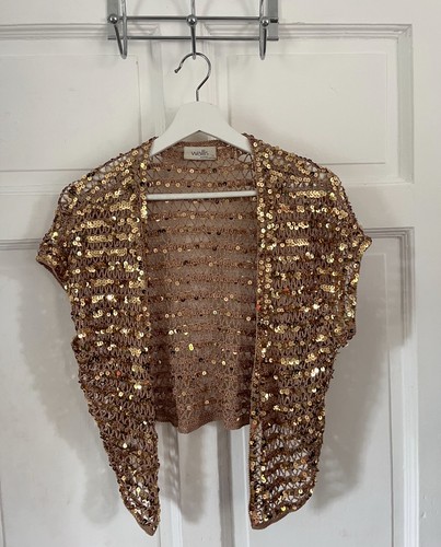 Wallis gold sequin embellished