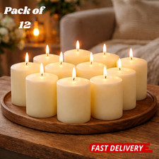 Pillar Candles Pack of 12