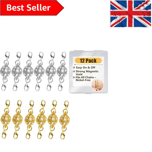 12pcs magnetic necklace clasps - magnetic,