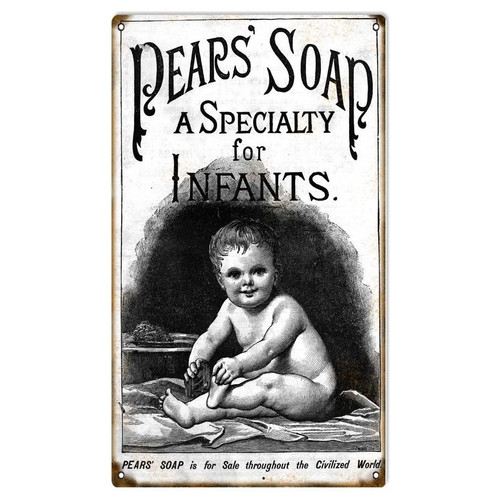 Vintage pears soap - vintage, metal