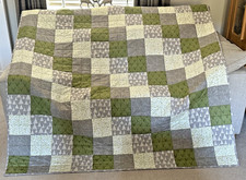 Handmade Patchwork Quilt - Single size or as Throw