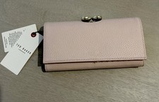 Ted Baker Alyysaa Teardrop Crystal Bobble Matinee Light Pink Leather Purse.BNWT
