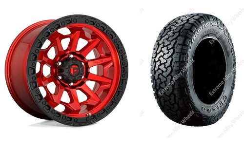 Red covert alloy wheels - red,