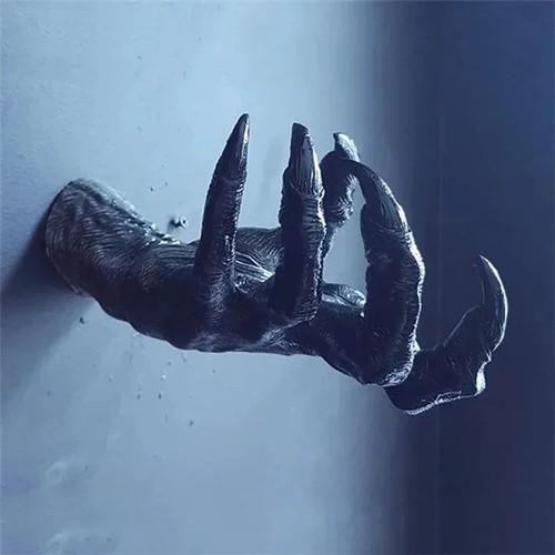 Gothic witch hand wall hook - gothic,