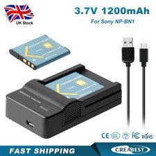 2Pcs NP-BN1 Battery &LCD