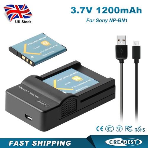 2pcs bn1 battery - np-bn1, &lcd