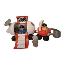 ELC Happyland Vintage Space Station Moon Buggy Digger Figures Playset Bundle