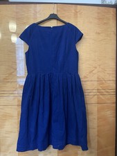 Cobalt blue Claudia Skater Dress Emily And Fin Size 18