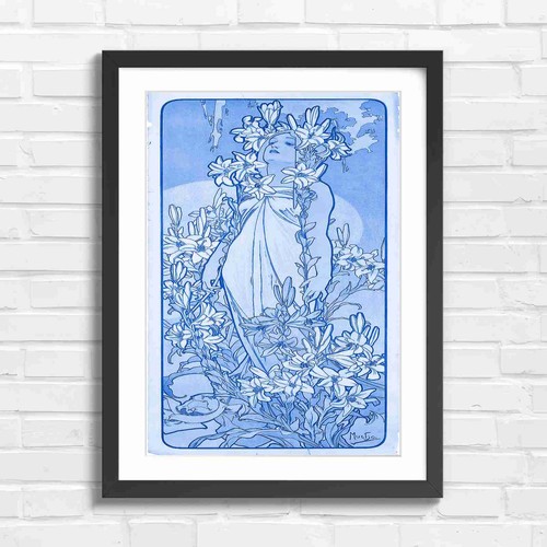 Art nouveau woman - art,