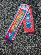 Vintage Italian Ultras Football Scarf. Rossoblu
