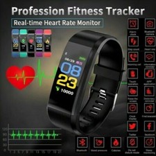 ID115 HR Plus Bluetooth Smart Watch Fitness Tracker Wristband Heart Rate