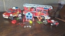 Playmobil Ladder Fire Engine / Fire Chief's Car & Rescue Quad Used / Clearance
