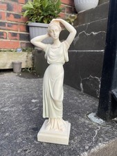 Venus Tanagra figurine Alabaster Sculpture Statue Made in Greece by Maska 