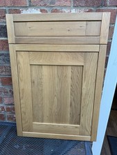 SOLID OAK IN FRAME STYLE KITCHEN DOOR 500 WIDE x 570mm HIGH + 500 x 140  DZ580