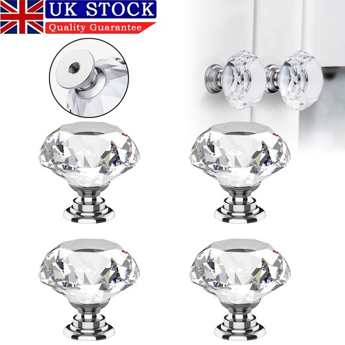 Diamond crystal glass door - diamond,