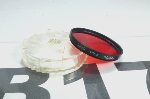 Hoya 49mm red lens - r, (25a)