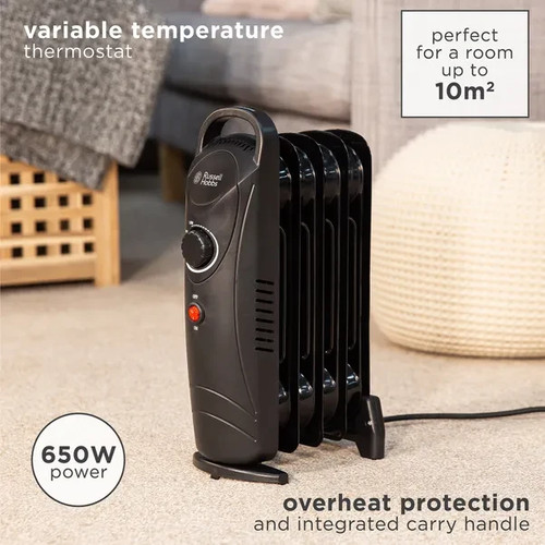 Russell hobbs 650w oil filled - russell,
