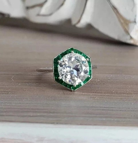 Art deco style 3ct lab - 3ct,
