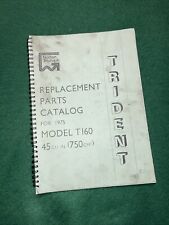 Triumph Trident T160 750 Triple 1975 Spare Parts Book Catalogue Reprint Used 