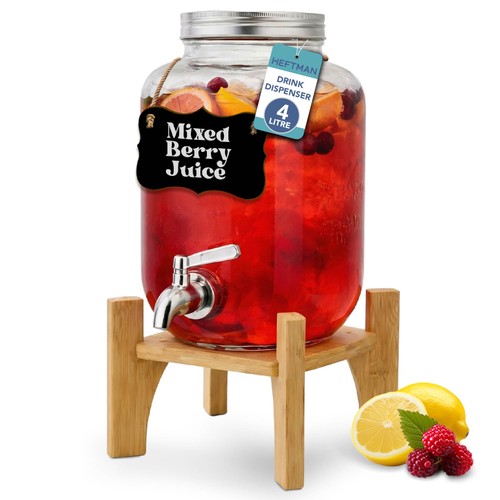 Heftman glass drink dispenser - heftman,