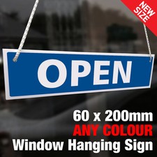 OPEN CLOSED HANGING SIGN SHOP DOOR WINDOW - 21 COLOURS