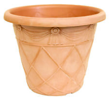 Plant Pot 34cm Tuscany Planter Aged  Terracotta Effect 