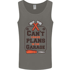 Plans In the Garage Carpentry DIY Tradesman Mens Vest Tank Top