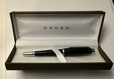 Cross Black Lacquer Fountain Pen with Chrome Trim