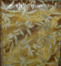 Dunelm Luxury Eyelet Curtains -Asami Cut Velvet -Gold -46" x 90"-Lined Only £99!