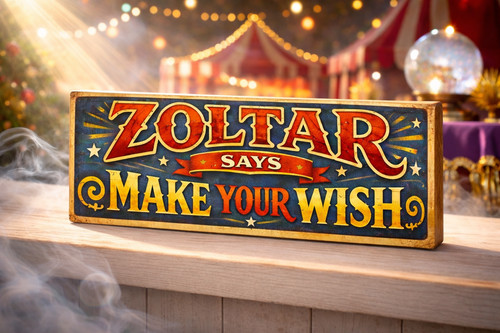 Zoltar sign funfair - sign, circus