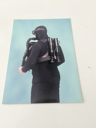 Diver using rebreather - diver,