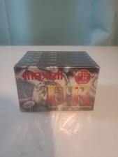 6 Maxell UR 90 minute blank cassette tapes 