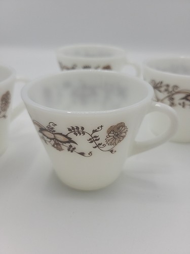 Pyrex england brown floral - pyrex,
