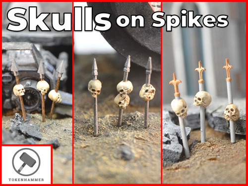 Pack skulls spikes - of,