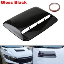 Universal Glossy Car Air Flow Intake Hood Scoop Turbo Vent Bonnet Cover Decor