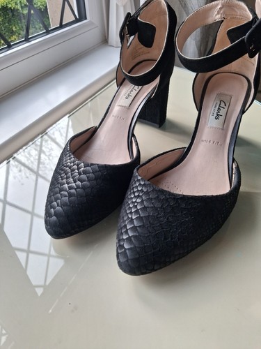 Clarks ankle strap black wide - ankle,