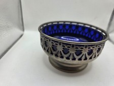 Sugar Bowl With Cobalt Blue